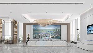 日照高新区高新技术展示中心大厅效果图