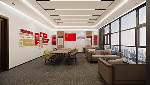 顺丰丰泰展示中心会议交流区效果图