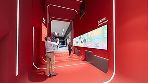 AAMI科技馆红色数字展廊效果图