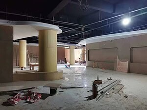 江西银河电力科技展厅施工阶段现场